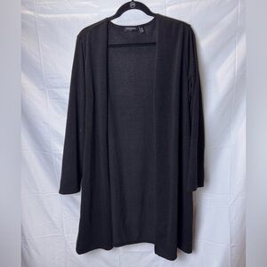 Notations Classic Black Open Cardigan